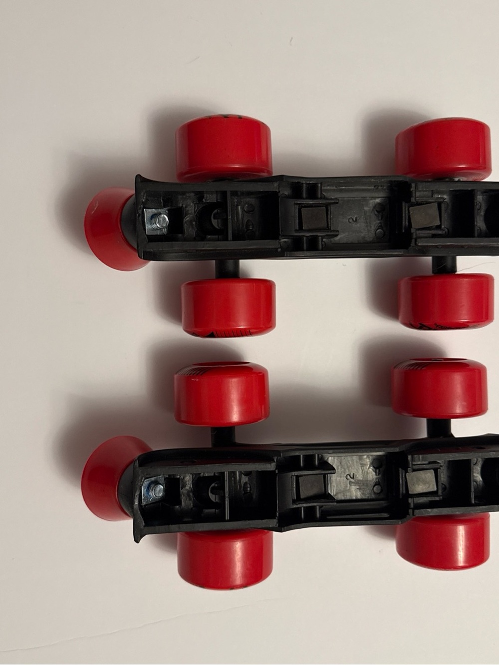 Red Replacement Roller Skate Wheels and Trucks Set - Kids Toys